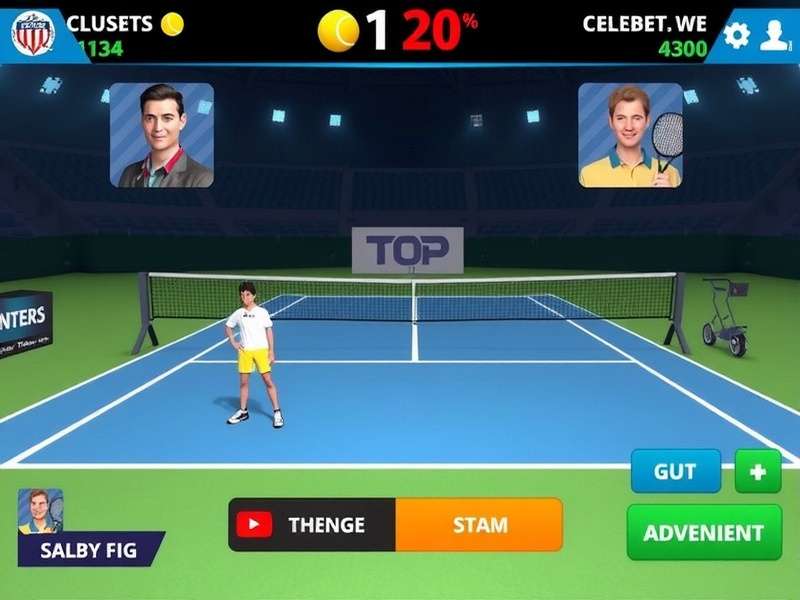 Top Tennis Talent tournament gameplay